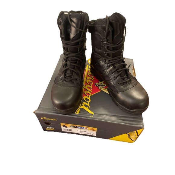 NWD Thorogood 8" Side Zip Waterproof Composite Toe Boot Men 8.5 Women 10.5 M - Picture 1 of 16